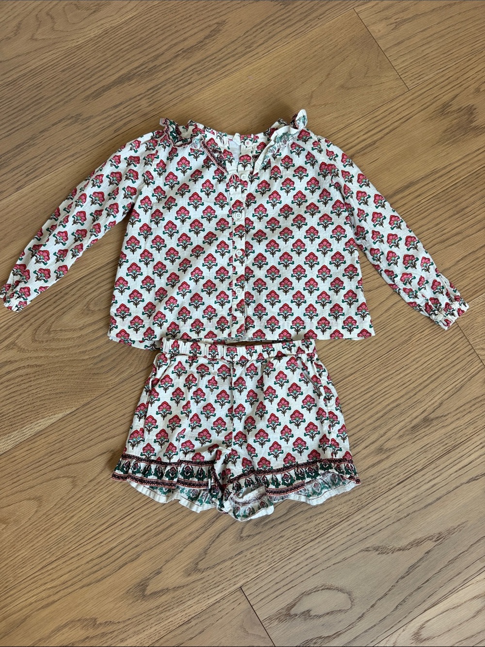 Mini Boden Print Shirt and Short Set